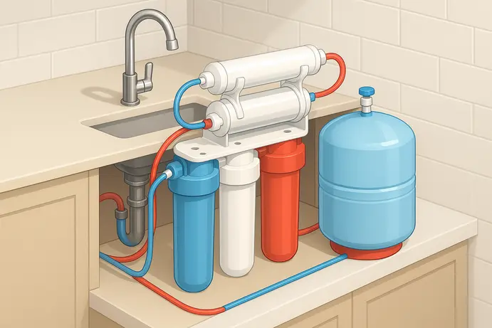 רכיבי מערכת סינון מים